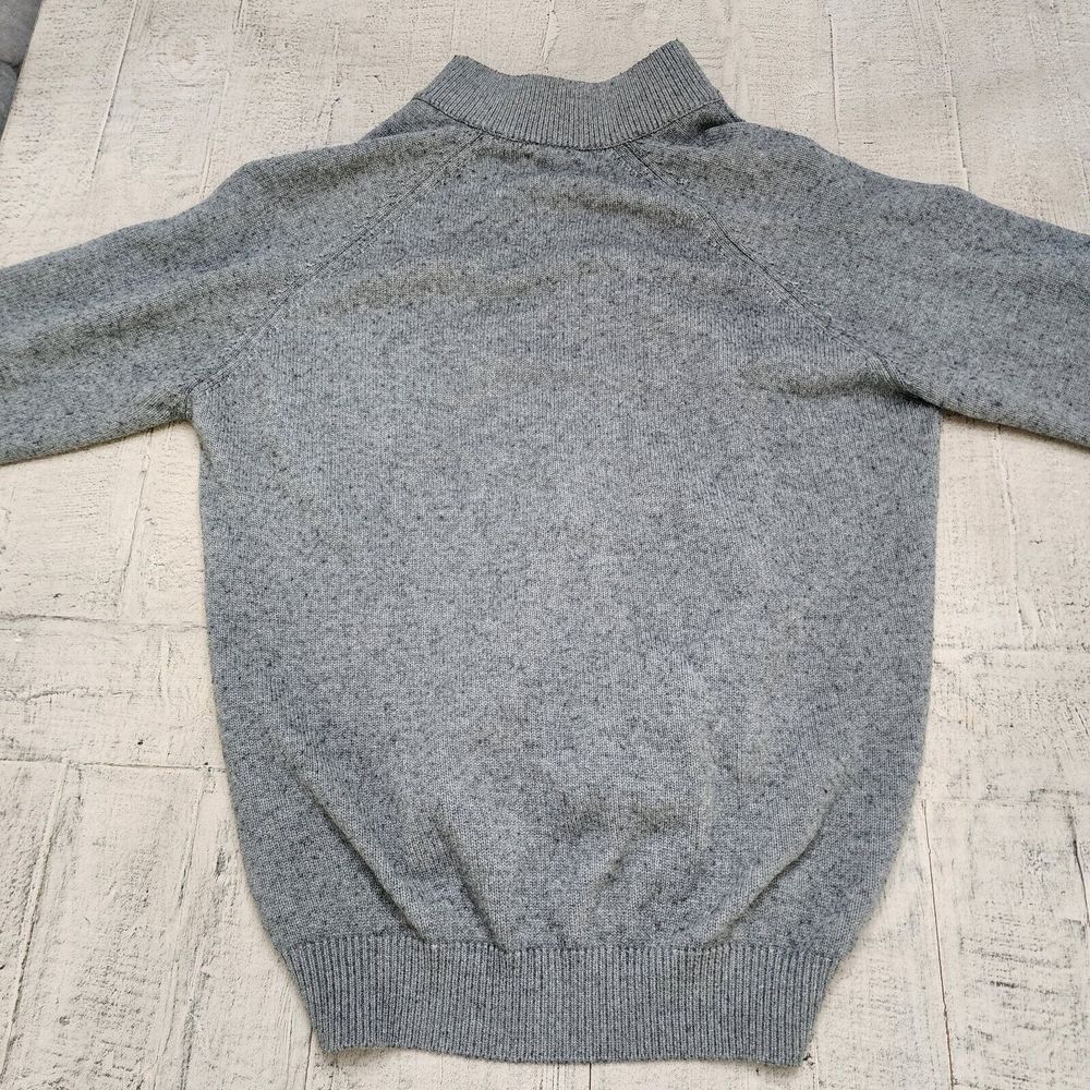 Untuckit Wool Blend Gray Cardigan Sweater‎ Mens XL Knit Button Front Classic - Picture 5 of 8